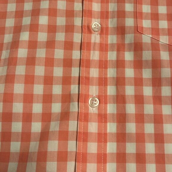 J Crew Factory Men’s Classic flex long sleeve button up pink white Size M NWOT - Picture 5 of 8